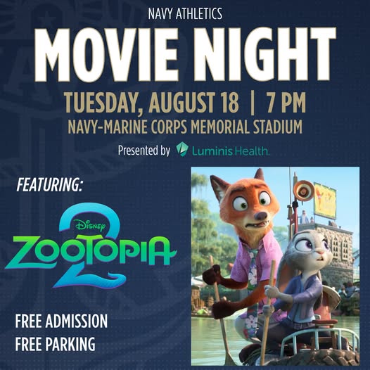 Navy Movie Night: Zootopia 2