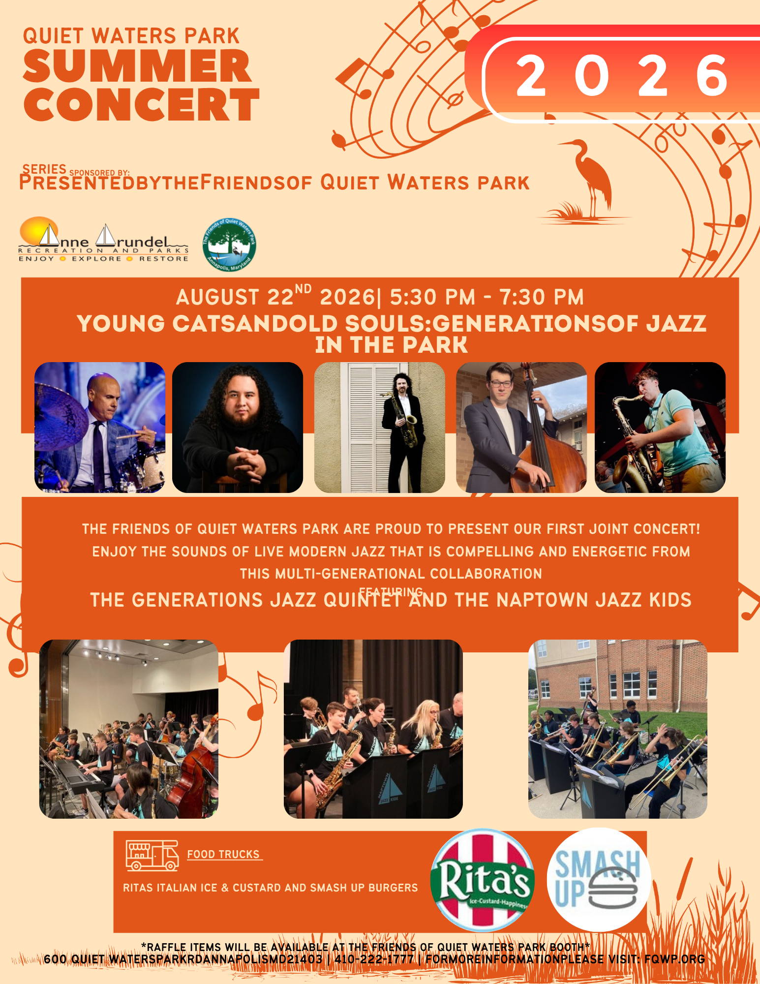 Quiet Waters Park Summer Concert Series: Young Cats and Old Souls