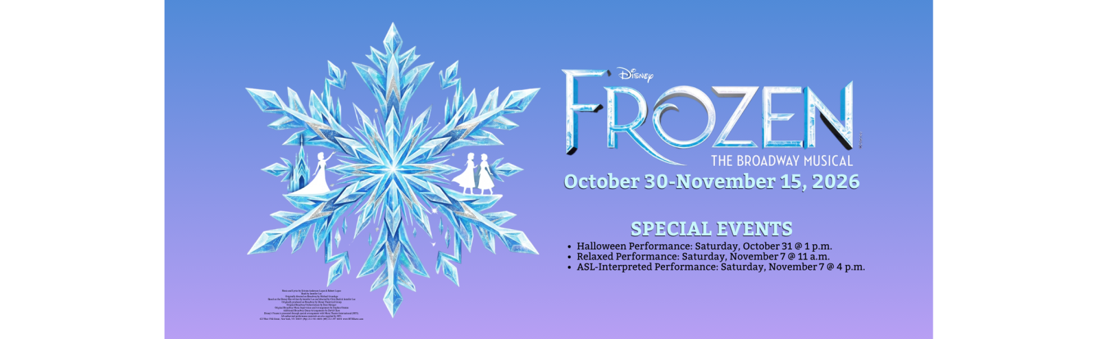 Disney's Frozen the Broadway Musical