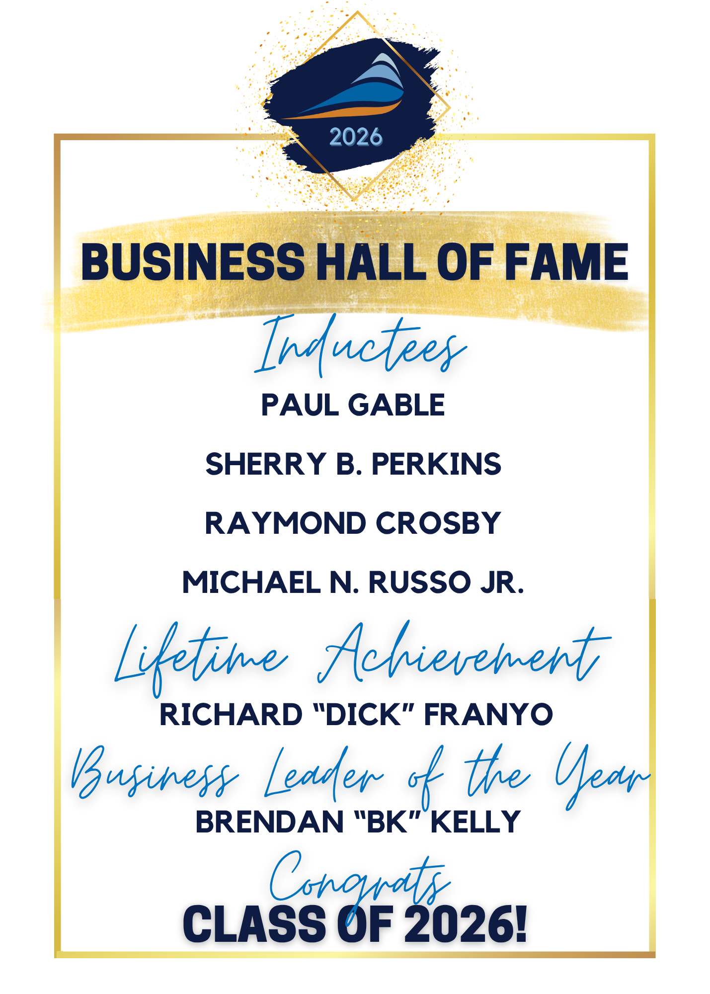 Business Hall of Fame Awards Dinner