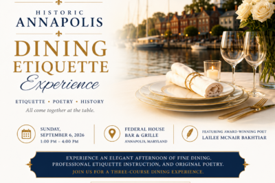 Historic Annapolis Dining Etiquette Experience