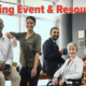variety of people posing in an office