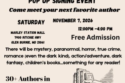 Authors Signing Event poster