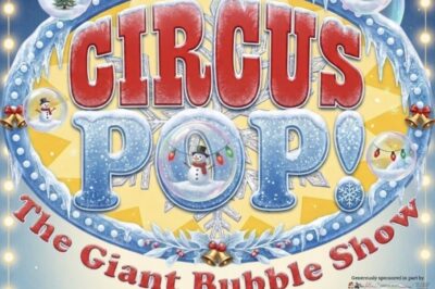 Official Circus Pop: The Giant Bubble Show promotional graphic from Children’s Theatre of Annapolis.