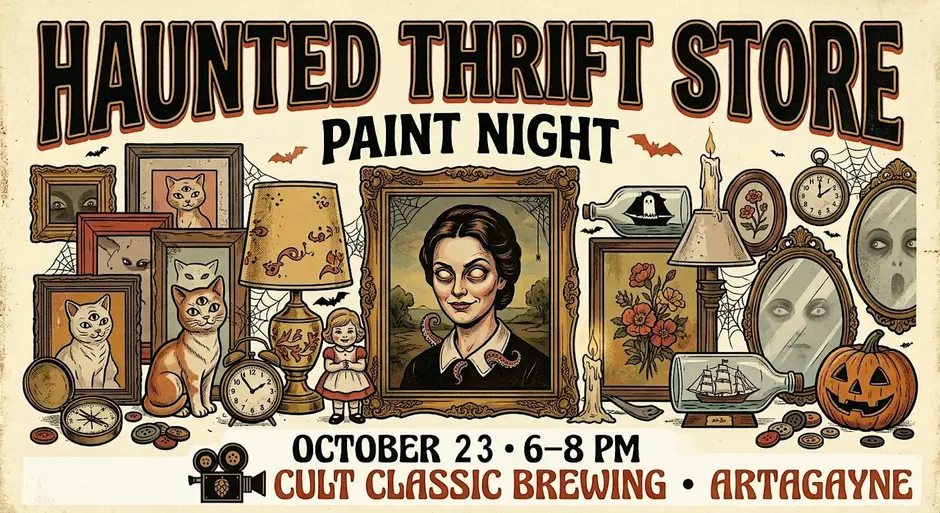Haunted Thrift Store Paint Night