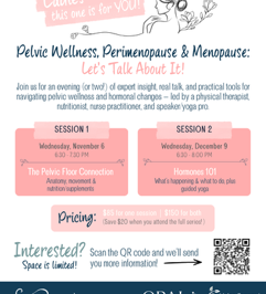 Pelvic Wellness, Perimenopause & Menopause