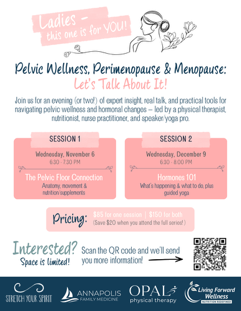 Pelvic Wellness, Perimenopause & Menopause